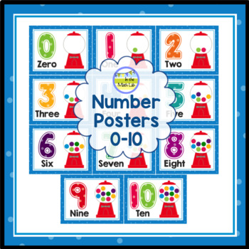 number posters 0 to 10 by in the math lab teachers pay teachers