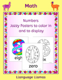 FREE Number Posters - decorate your kinder classroom