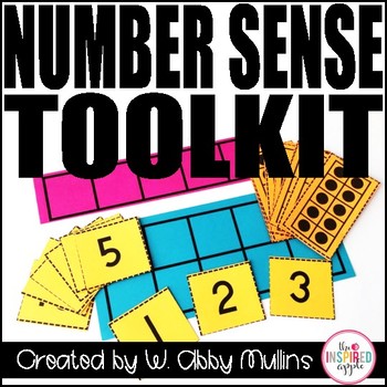 Preview of Math Number Sense Toolkit - Five Frames, Ten Frames, Number Cards 0-10