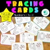 FREE Number Tracing Cards