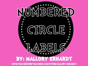 Preview of FREE Numbered Circle Labels