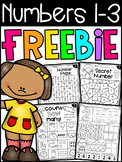 FREE Numbers Worksheets for Numbers 1-3