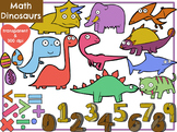 Math Dinosaurs (Digital Clip Art) FREEBIE!