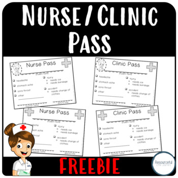 Preview of FREE Nurse Passes | Printable