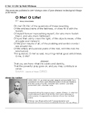 FREE | O Me! O Life! by Walt Whitman POETRY ANALYSIS ACTIVITY