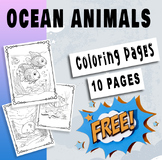 FREE Ocean Animals Coloring Book - Creative Clips Clipart.