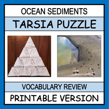 Preview of Ocean Sediments TARSIA PUZZLE | Print, Cut & Ready to Go