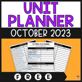 FREE October Daily Planner | 31 Days of Activities | Pre-P