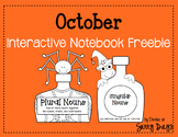 FREE October Interactive Notebook