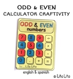 FREE Odd & Even calculator craftivity