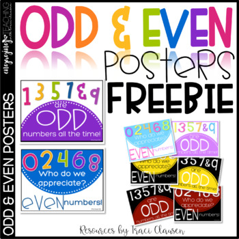 Odd and Even Number Charts - Classroom Freebies