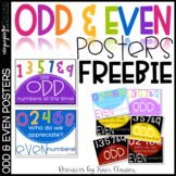 FREE Odd and Even Numbers Posters