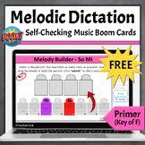 FREE Music Boom Cards | Melodic Dictation Key of F | Prime