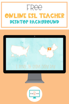 Preview of FREE Online ESL Teacher Desktop Background