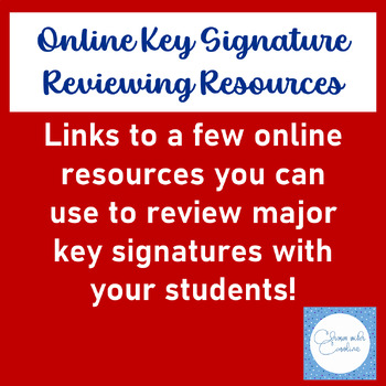 Preview of FREE! - Online Major Key Signature Resources
