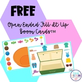 FREE Open Ended Fill It Up Boom Cards™ for Speech Therapy