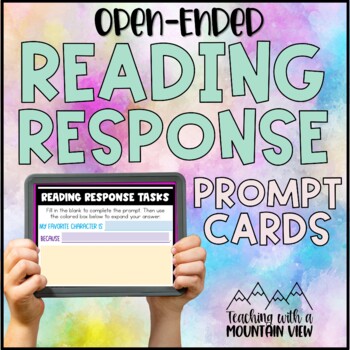 Preview of FREE Open Ended Reading Response Cards