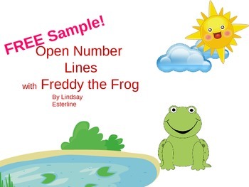 Preview of FREE Open Number Line Addition Strategy PPT Sample