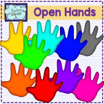 Preview of {FREE} Open hands clipart