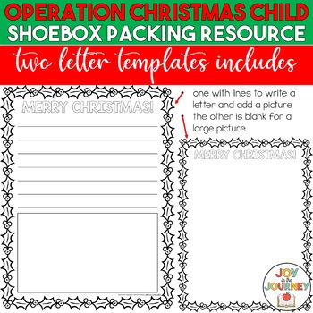 FREE Operation Christmas Child Shoebox Planning Resource