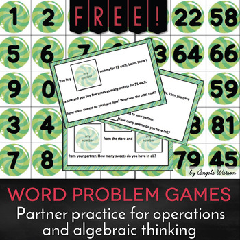 Preview of FREE Word Problem Game for Operations and Algebraic Thinking
