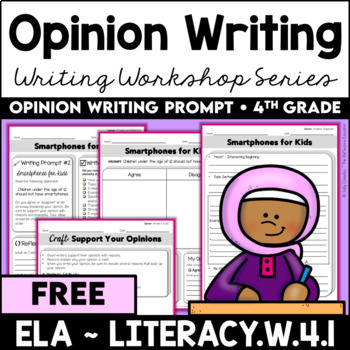 Preview of FREE Opinion Writing | Writing Prompt and Opinion Graphic Organizers