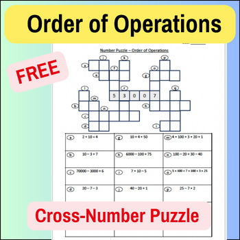 Order of Operations Diamond Puzzle by Mathematics Active Learning