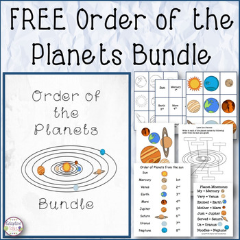 Preview of FREE Order of the Planets