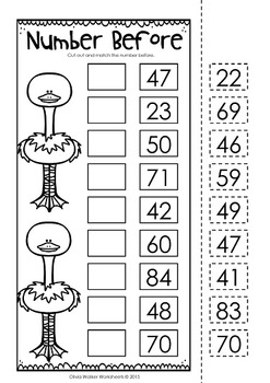 Ordering Numbers to 100 - Order to One Hundred (Cut and Paste) Worksheets