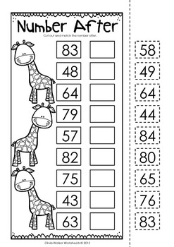 Ordering Numbers to 100 - Order to One Hundred (Cut and Paste) Worksheets
