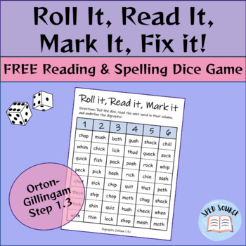 Preview of FREE Orton-Gillingham Reading and Spelling Game!