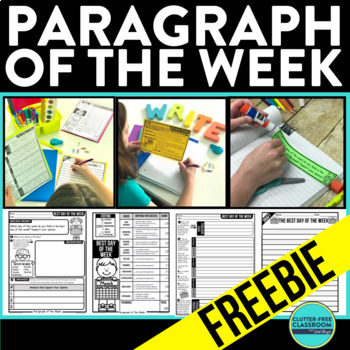 Preview of FREE PARAGRAPH WRITING ACTIVITY - Paragraph of the Week