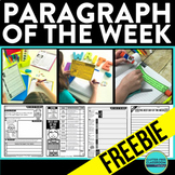 FREE PARAGRAPH WRITING ACTIVITY - Paragraph of the Week