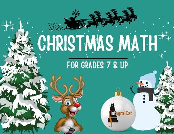 Preview of FREE PDF Presentation Christmas Math Grades 7 & up