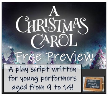 Preview of A Christmas Carol - A Traditional Version Play Script  FREE PREVIEW