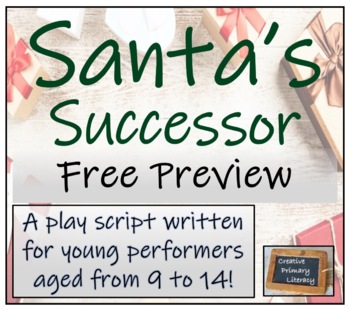 Preview of Christmas Play Script - Santa's Successor  FREE PREVIEW