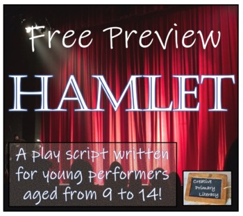 Preview of Hamlet | A Play Script for Young Performers |  FREE PREVIEW