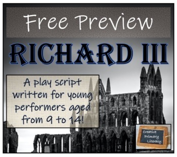 Preview of Richard III | A Play Script for Young Performers |  FREE PREVIEW