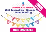 FREE PRINTABLE - Ramadan & Eid Mubarak Decoration - Banner