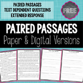 FREE Paired Passage and Questions
