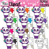 FREE Panda Colors Clipart for Online ESL Teachers