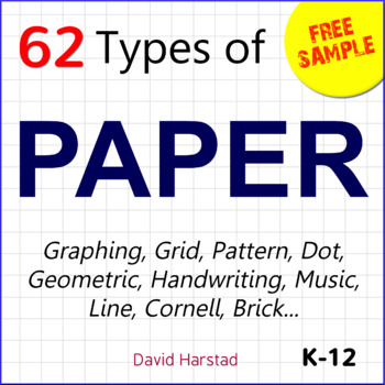 Preview of FREE - Paper Bundle Excerpt: 1 cm Graph Paper (K-12)