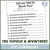 FREE Paraprofessional Likes/Interests Questionnaire & Comm