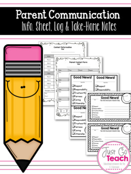 Preview of FREE: Parent Communication Sheets
