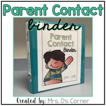 Preview of FREE Parent Contact Log | Parent Communication Binder
