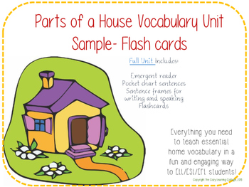 Flashcards House Parts Stairs - Profe Recursos