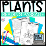 FREE Parts of a Plant Reading Passage