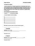 FREE Parts of speech worksheet + ANSWERS (all 9 parts of speech)