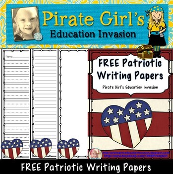 Preview of FREE Patriotic Writing Papers