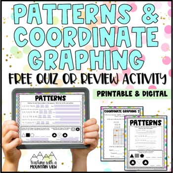 Preview of Patterns and Functions and Coordinate Graphing Activity